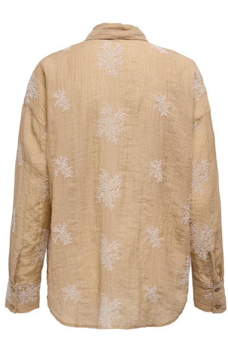 Jacqueline de Yong jdytheo l/s embroidery loose shirt
